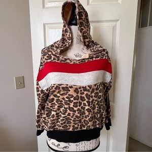 Leopard print hoodie